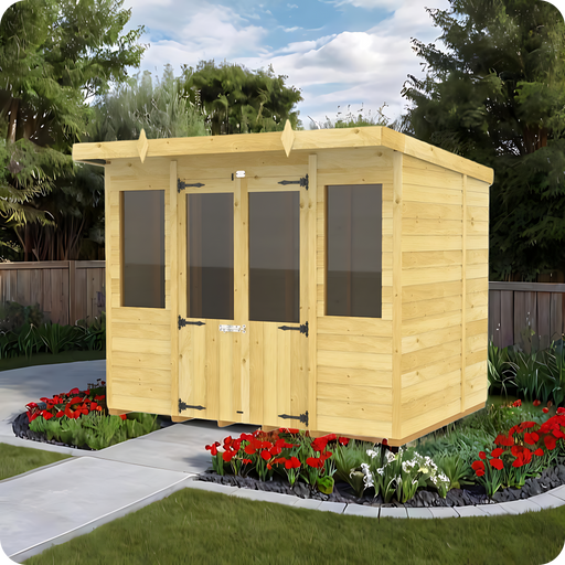 7ft Pent Summer House