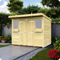 8ft Pent Summer Shed