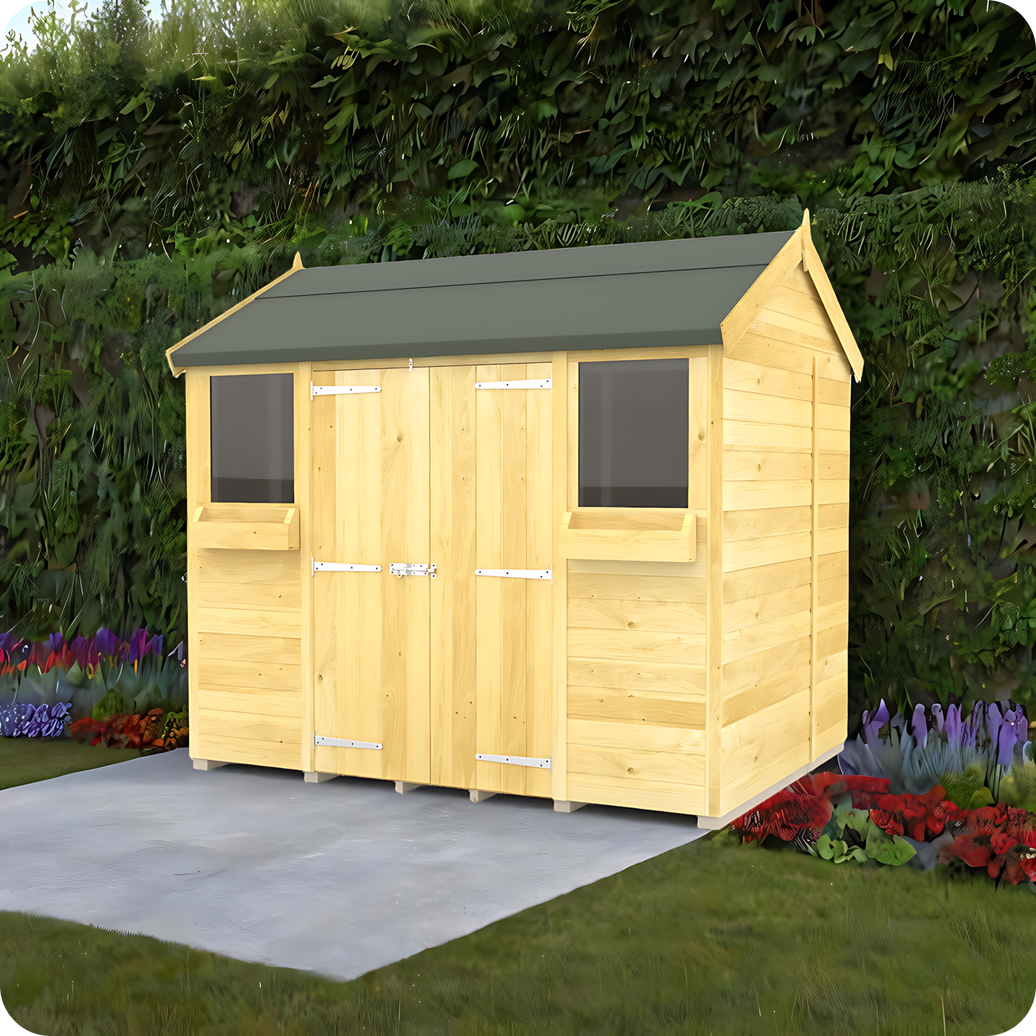 8ft Apex Summer Shed