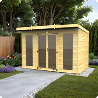 6ft Pent Summer House (Full Height Window)