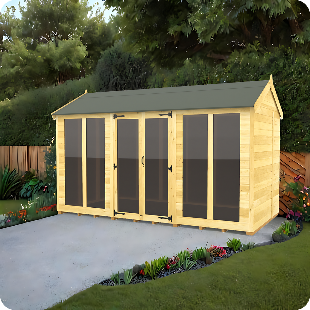 6ft Apex Summer House (Full Height Window)
