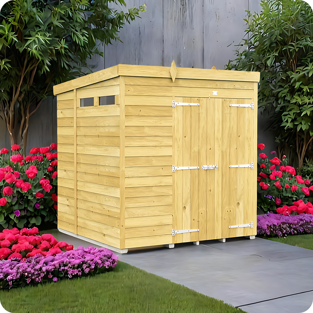 5ft Pent Security Shed