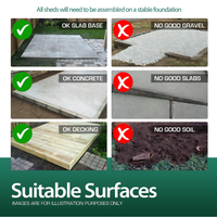 7ft x 10ft Pent Summer Shed