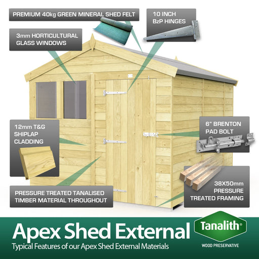4ft x 6ft Apex Security Shed