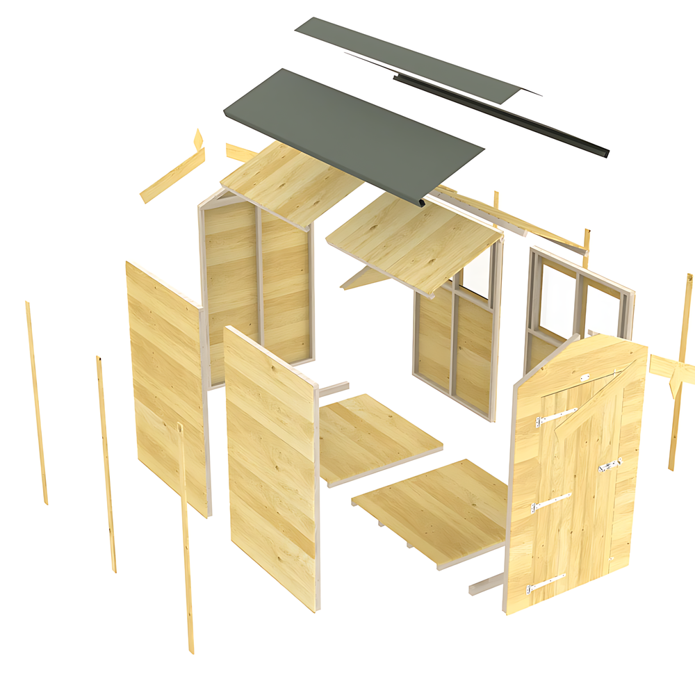 5ft x 20ft Apex Shed