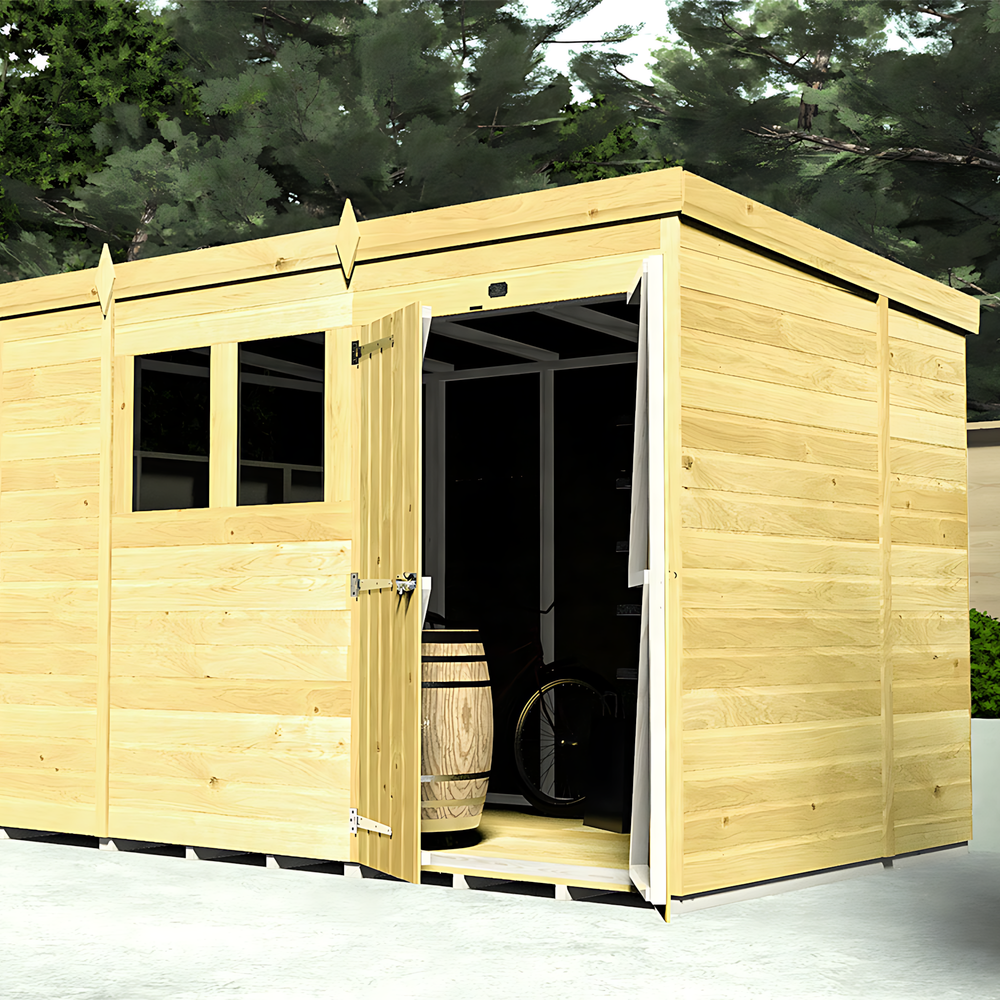 4ft x 5ft Pent Shed
