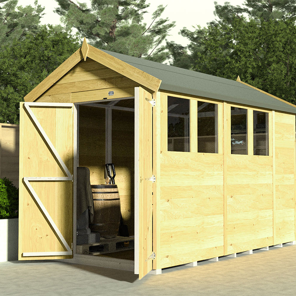 4ft x 8ft Apex Shed